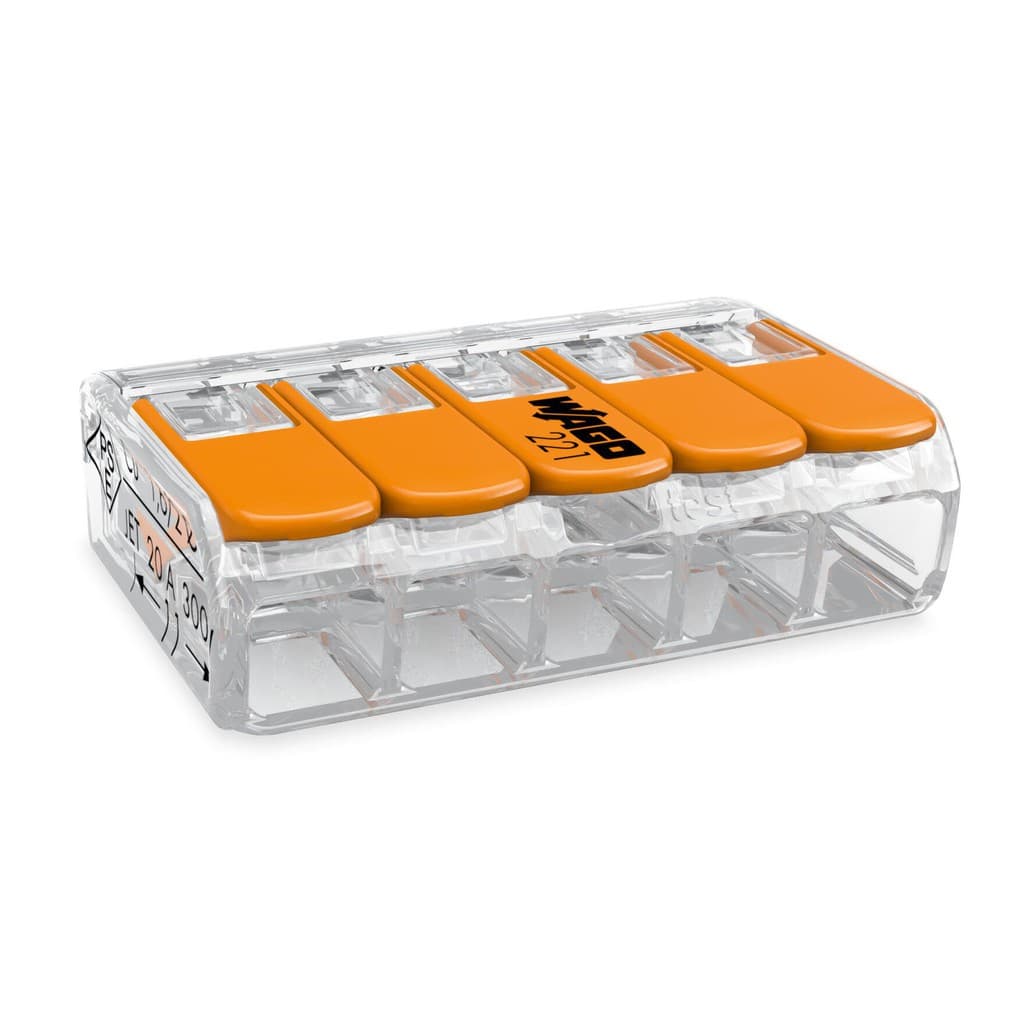 Wago อุปกรณ์เชื่อมสายไฟ Terminal Connecter 5ช่อง 4มม. รูปที่ 2