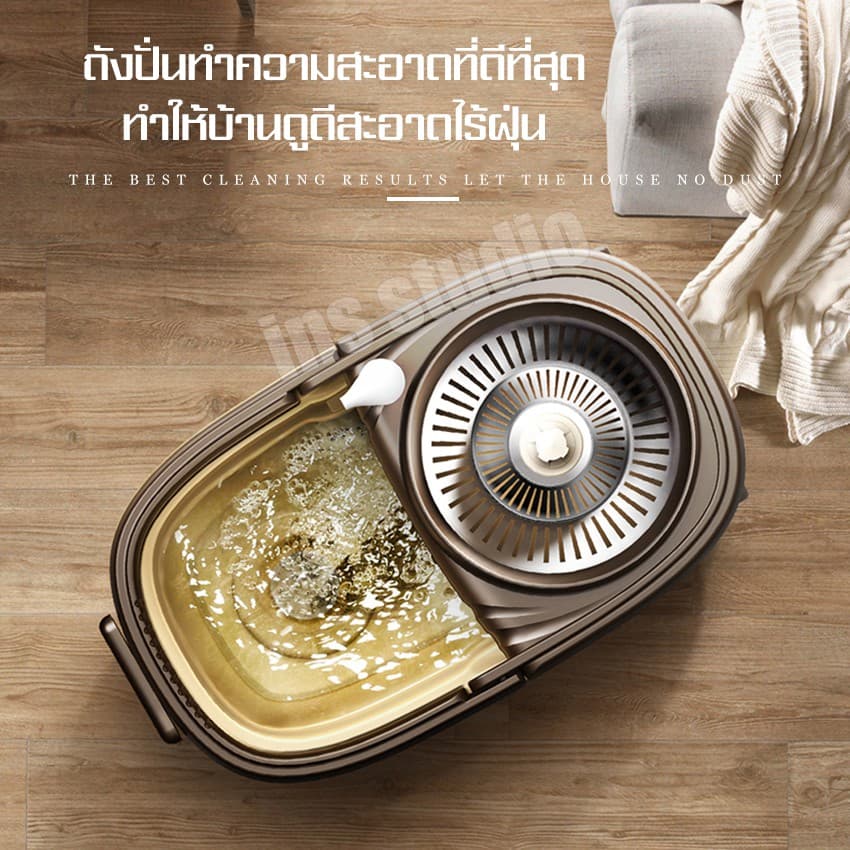 ชุดถังปั่น ม็อบถูพื้น ไม้ม็อบถูพื้น อุปกรณ์ไม้ถูพื้น รูปที่ 2