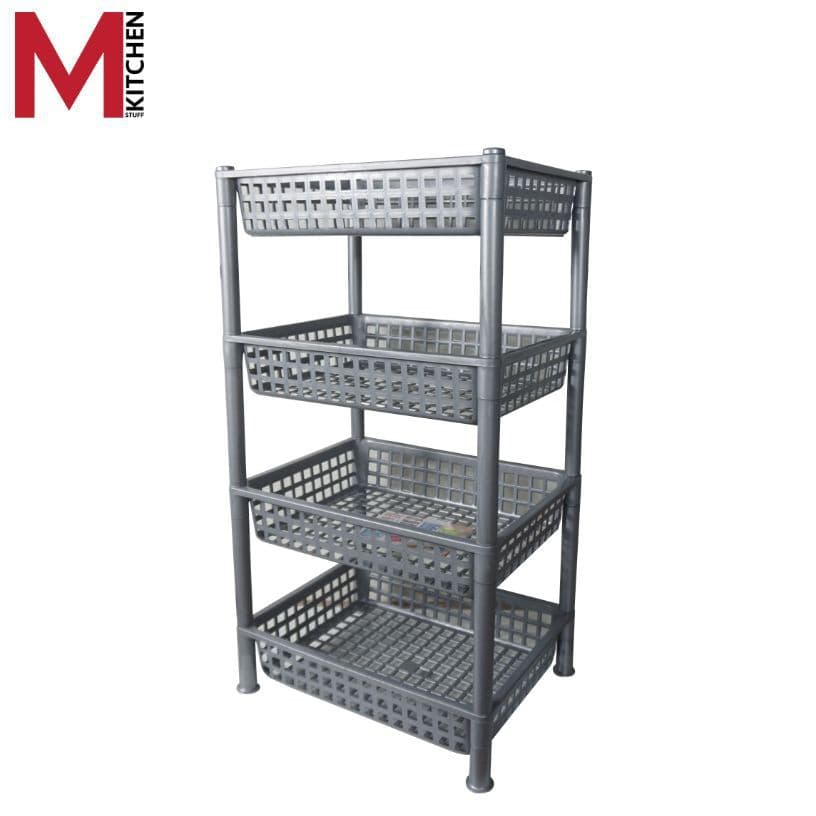M Kitchen 240/4 ชั้นวางของ 4 ชั้น ขนาด 30 x 40 x 72 ซม. รูปที่ 2