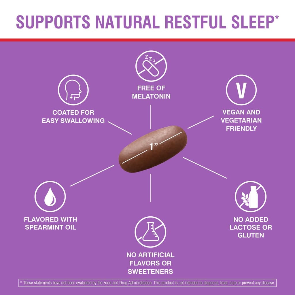 Swisse Ultiboost Relax & Sleep 60 Tablets ลดความเครียด ช่วยการนอนหลับ รูปที่ 7