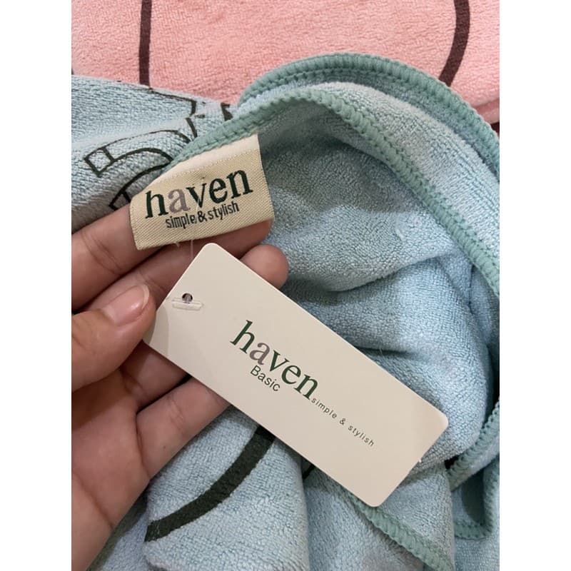 Haven แท้ ผ้าขนหนูนาโนและไมโครไฟเบอร์ผืนใหญ่ ขนาด 28*56 นิ้ว รูปที่ 3