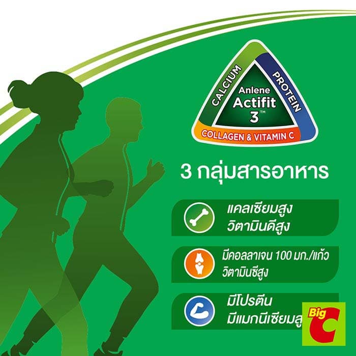 แอนลีน แอคติฟิต 3 นมผงพร่องมันเนย รสจืด 1000 ก. รูปที่ 3