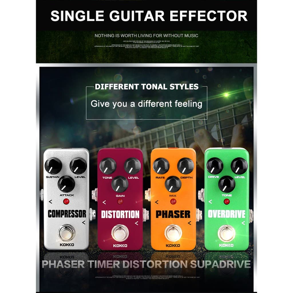 KOKKO FOD3 Overdrive เอ็ฟเฟ็กต์กีตาร์ไฟฟ้าเหยียบ โอเวอร์ไดรฟ์ 9V กีต้าร์มินิผลแป้นเหยียบกีตาร์อุปกรณ์เสริม MINI Effects รูปที่ 5