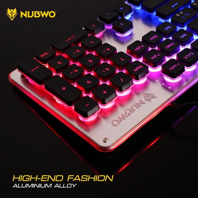 คีย์บอร์ดเกมมิ่ง NUBWO NK32 คีย์บอร์ด เกมมิ่ง Rubber Dome Switch FORTUNE ประกันศูนย์ 1 ปี รูปที่ 5