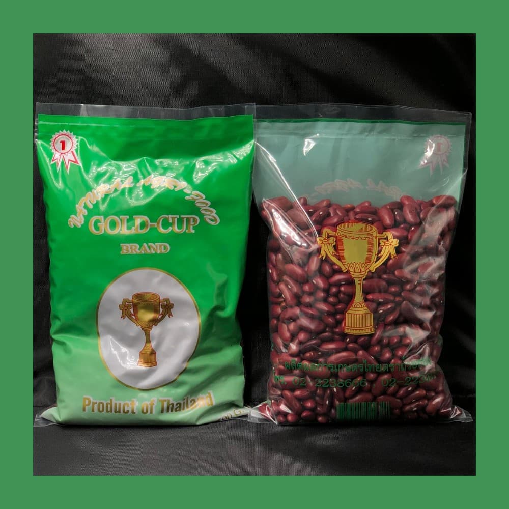 ถั่วแดงหลวง ถั่วแดง คุณภาพดี ไม่ผ่านการรมยาฆ่าแมลง 500กรัม Red kidney bean, Red rajma รูปที่ 2