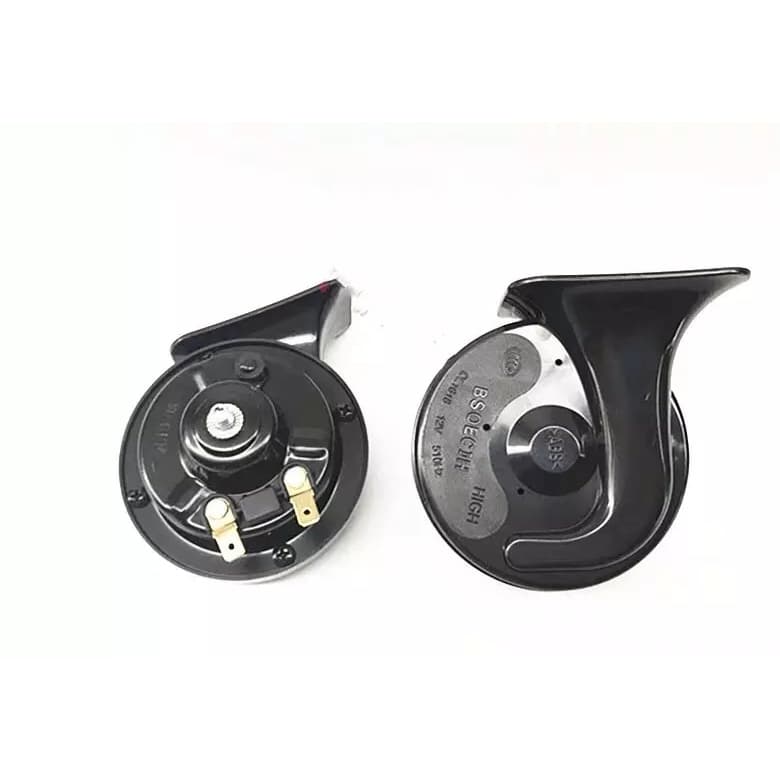 แตรหอยโข่ง BSEOCH แท้100％ แตรหอยโข่งเสียงรถเบนซ์ 115db รุ่นBS-138-02 สีดำ 12V 24V 1คู่ รูปที่ 2