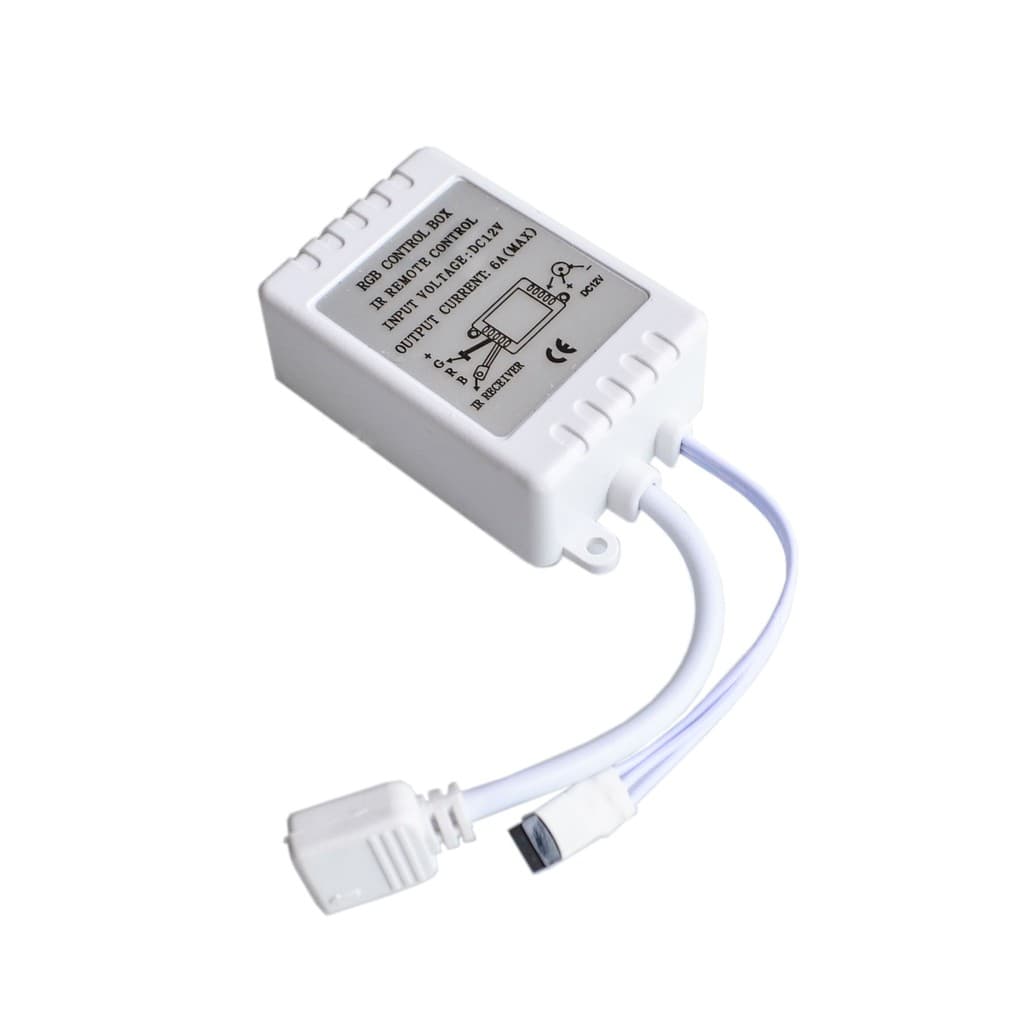 รีโมตควบคุมไฟ LED RGB Ir ไร้สาย 24 ปุ่ม หรี่ไฟได้ 12v สําหรับ 5050 3528 รูปที่ 3
