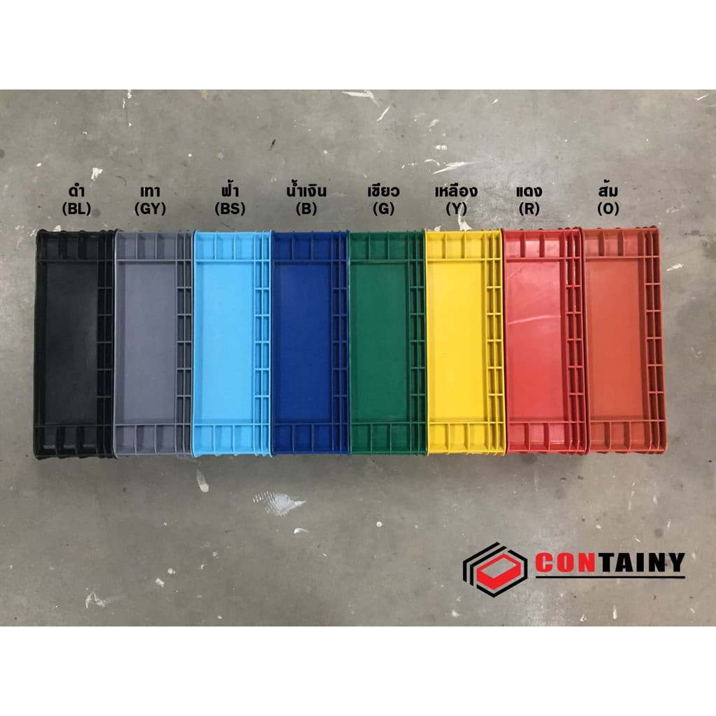 ลังพลาสติกทึบ รหัส BOX-8067 ขนาด 42x61x14.5 ซม. รูปที่ 9