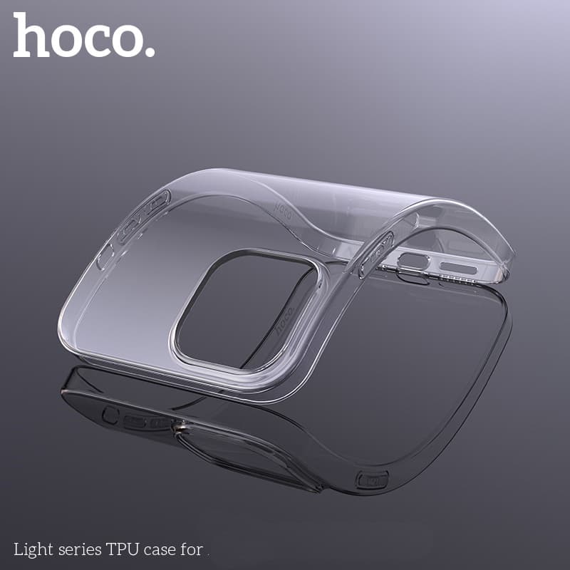 Hoco เคสสีใส สีชา สำหรับไอโฟนทุกรุ่น i15,i15pro max,i13,i13 pro max,i12,i12pro max,i11,11pro max,SE,X,XR,Xs max,7p,8p รูปที่ 4