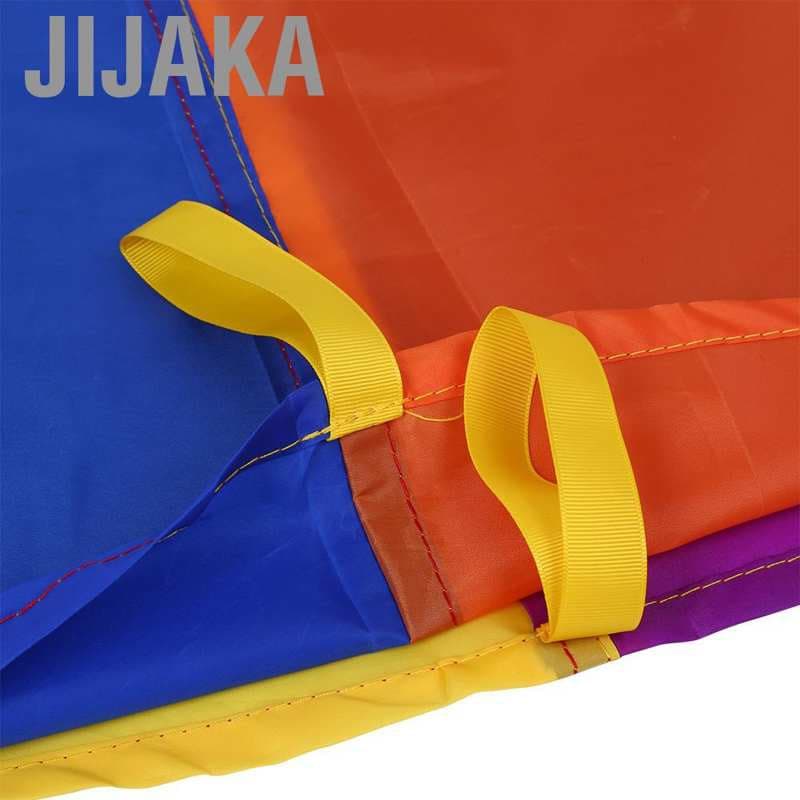 Jijaka 2m Kids Rainbow Parachute การพัฒนาเกมกลางแจ้งกิจกรรมการออกกำลังกายกีฬา รูปที่ 9