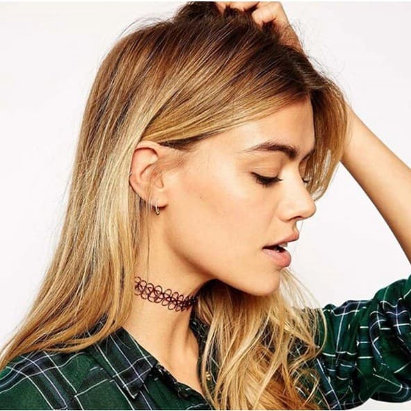 Sales !! ลดสุดๆ Choker โชคเกอร์ สร้อยคอ สร้อยข้อมือ และแหวนโชคเกอร์ รูปที่ 4