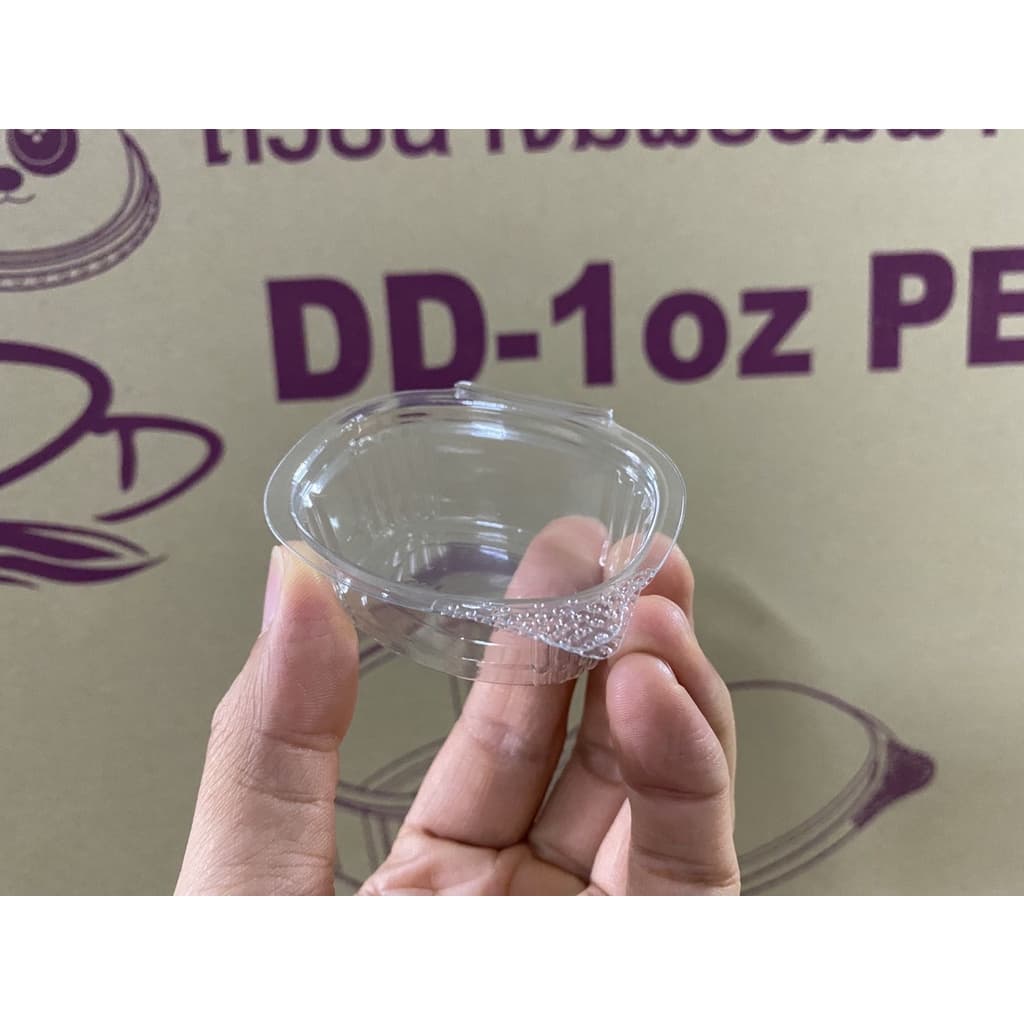 DD ถ้วยน้ำจิ้มฝาติด 1oz/2oz/3oz เนื้อPET กระปุกน้ำจิ้มฝาล็อด ยกลัง รูปที่ 4