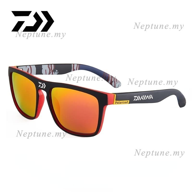 DAIWA แว่นตากันแดด เลนส์โพลาไรซ์ ป้องกันรังสียูวี 400 สไตล์คลาสสิก สําหรับผู้ชาย เหมาะกับการขับขี่ ตั้งแคมป์ เดินป่า ตกปลา รูปที่ 3