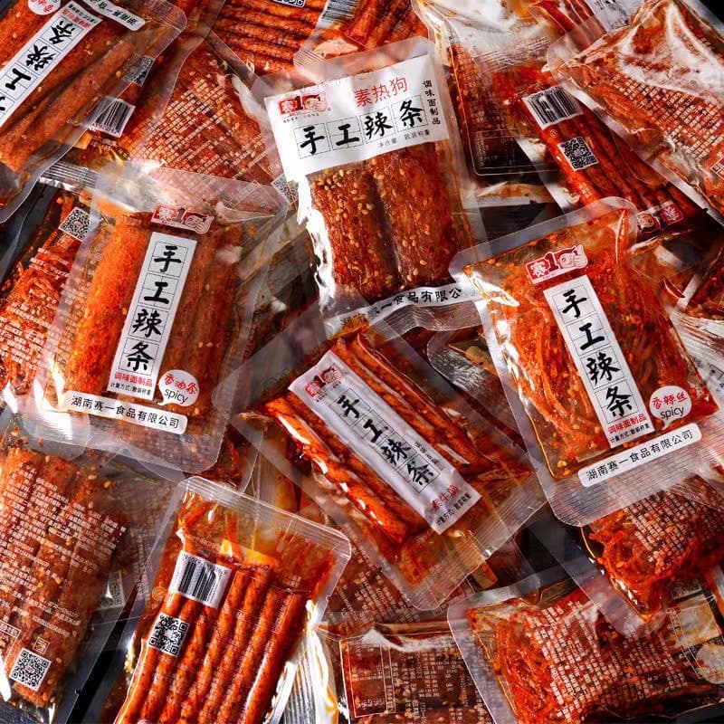 ล็อตใหม่ ล่าเถียว ห่อเล็ก หม่าล่า แท่งเผ็ด ฟองเต้าหู้ ทรงเครื่อง 4 แบบ ฮวาเจียว 辣条麻辣 ตำหรับอาหารจีน หอม เผ็ดกำลังดี รูปที่ 2