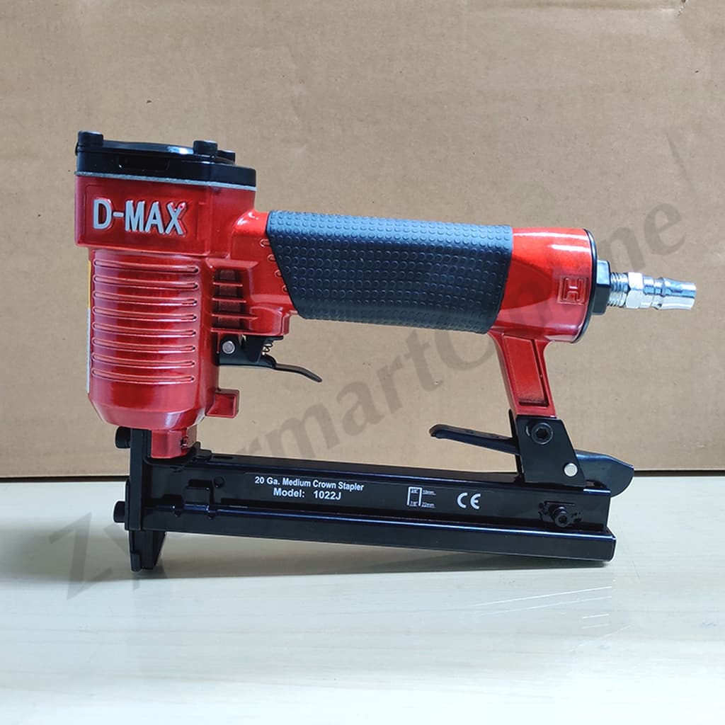 D-MAX : 1022J ปืนลมยิงตะปูขาคู่ กว้าง 10 มิล แม็กลมขาคู่ ปืนลม ปืนยิงตะปู ปืนยิงตะปูลม แม๊กลม แม็คลม แม๊คลม รูปที่ 3