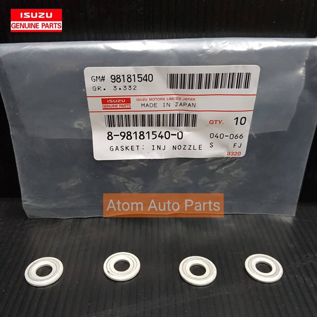 ISUZU แท้ศูนย์.แหวนรองหัวฉีด D-MAX คอมมอนเรล,4JK1,4JJ1,1.9 BLUE POWER รหัสแท้.8-98181540-0 รูปที่ 3