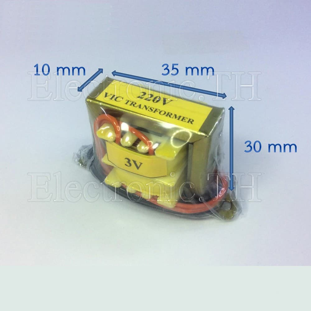 หม้อแปลง Input 220VAC Output 3-24V 2VA รูปที่ 1
