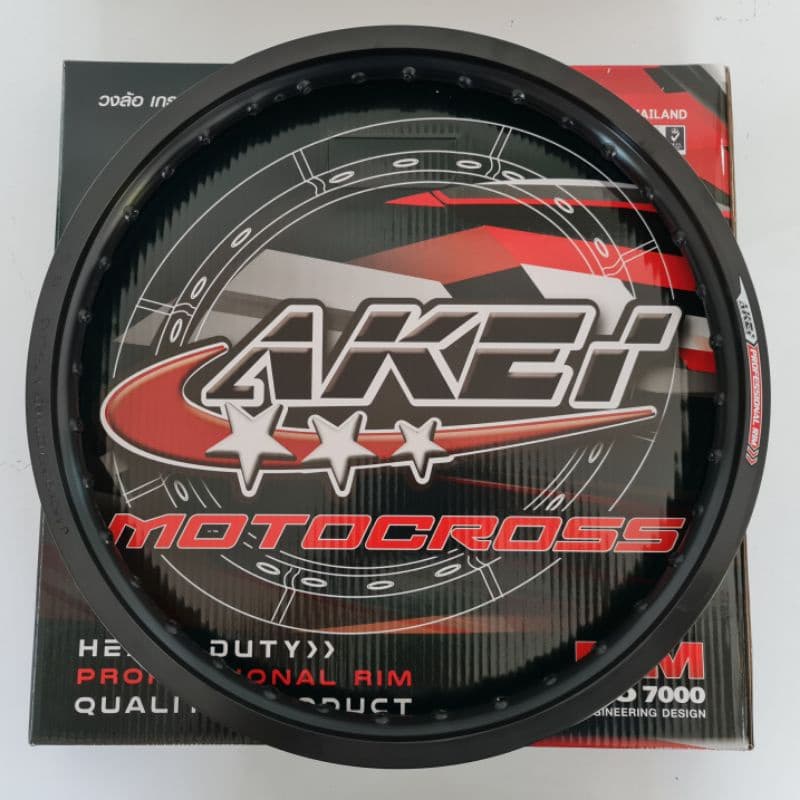วงล้อ AKEI MOTOCROSS 1.40×19,1.40×16,1.60×16,1.60×19,1.60×17,1.85×16,1.85×17,2.15×17,1.60×18,1.85×18,1.60×21 36รู รูปที่ 1