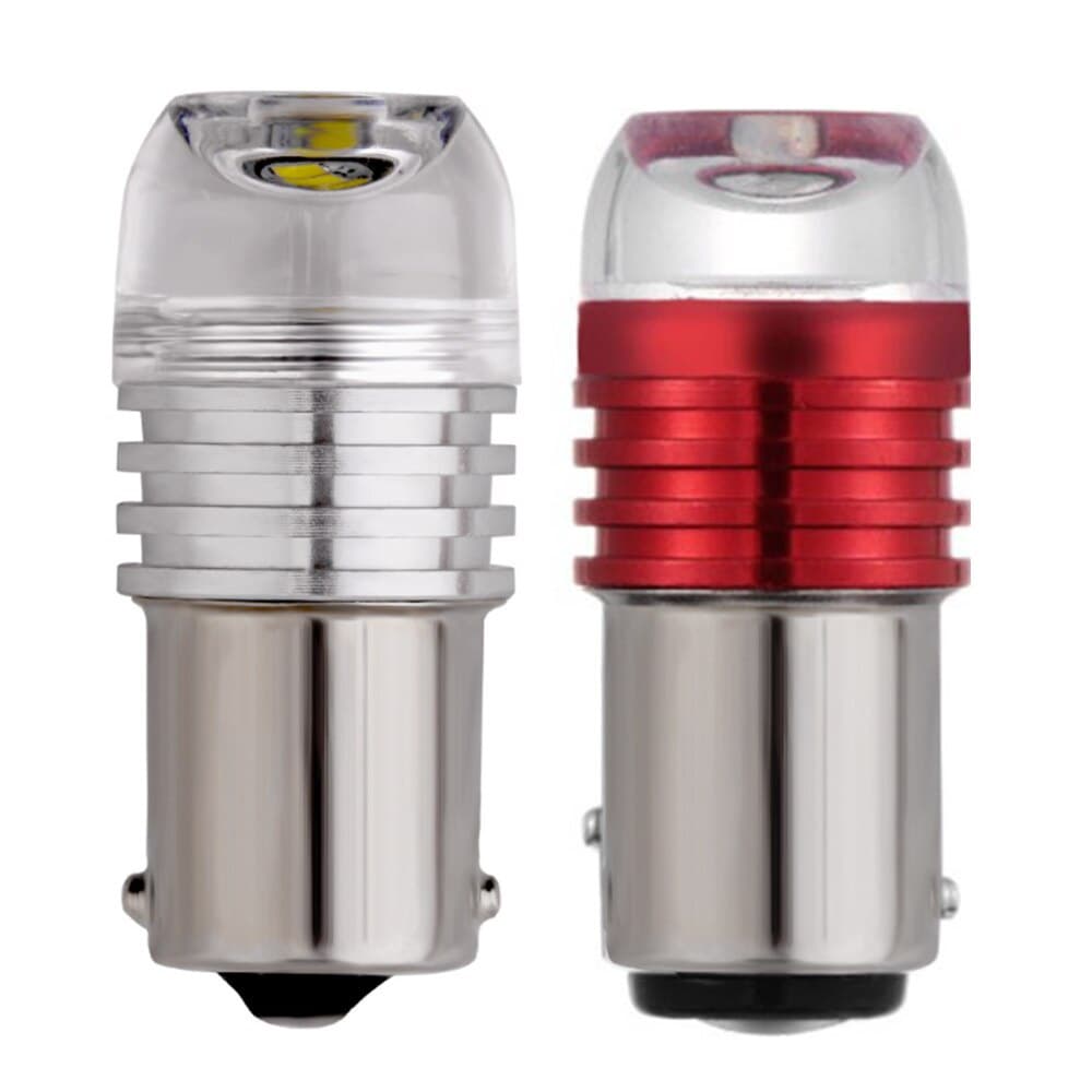 หลอดไฟเบรกท้ายรถยนต์ led 1156 ba15s 1157 bay15d 12v p21 5w สีขาว สีแดง สีเหลือง 1 ชิ้น รูปที่ 2