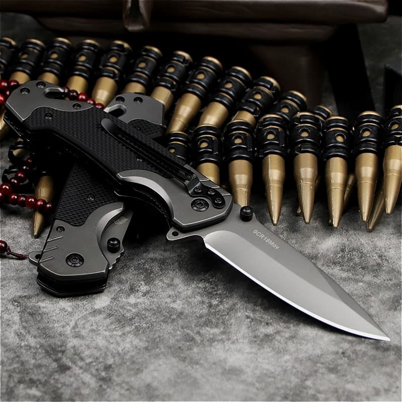 มีดพับพกพาสวย มีดพกพา สวยงาม สะดวก น่าสะสมและเป็นที่ระลึกBrowning รุ่นFA18 ยาว23CM 440C รูปที่ 6