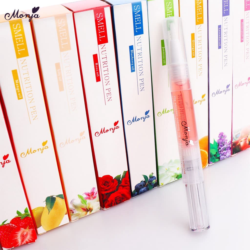 Monja น้ำมันบำรุงเล็บมือ กลิ่นผลไม้ 5 มล. nail oil nutrition moisture cuticle soft manicure pedicure รูปที่ 4