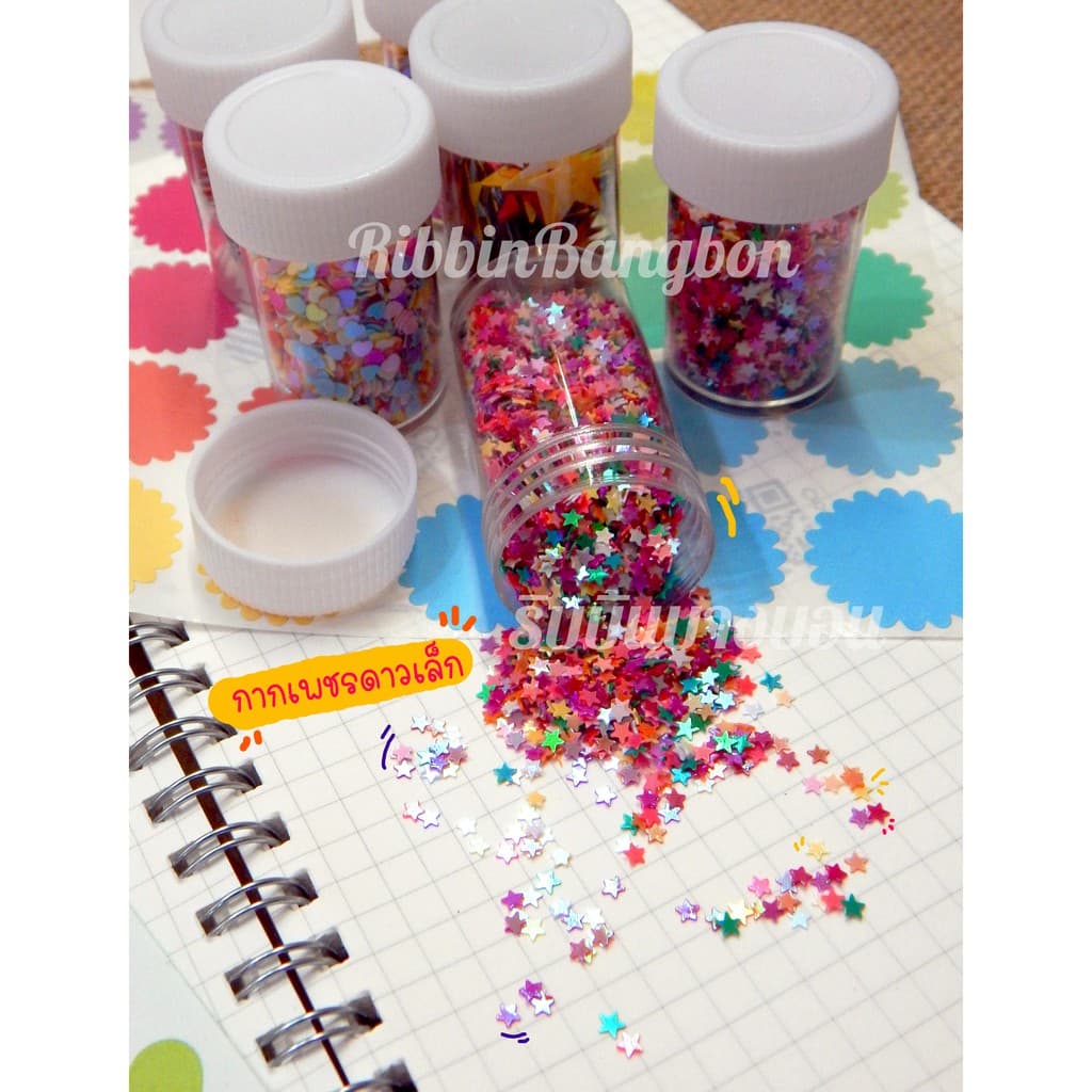 กากเพชร กลิตเตอร์ดาว glitter เลื่อมกากเพชรรูปดาว หัวใจ รูปที่ 4