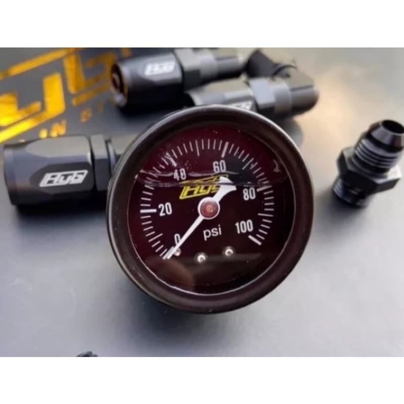 เกจแรงดันน้ำมัน HYB แท้100psi. ของ ทันที มีสต๊อคส่งจากในไทย รูปที่ 3