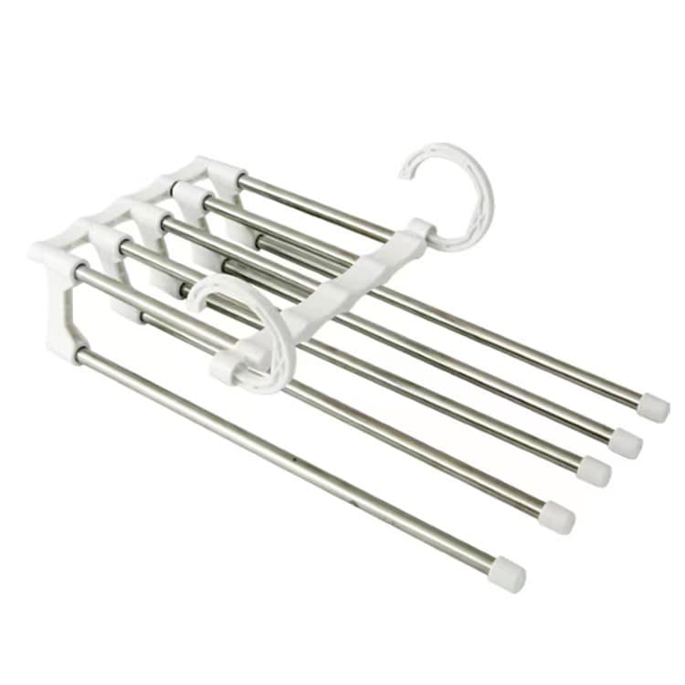 OMUDA_SHOP ไม้แขวน ไม้แขวนกางเกง 5 ชั้น ไม้แขวนสแตนเลส Pant racks stainless steel linhaomall รูปที่ 6