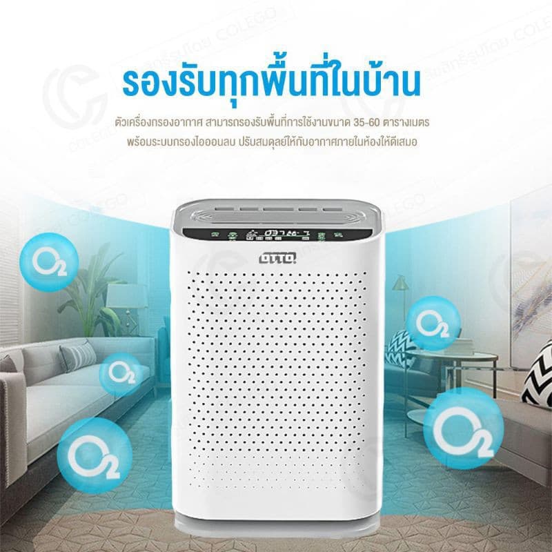 เครื่องฟอกอากาศ OTTO PA-555 ระบบกรอง 3 ชั้นกรองฝุ่นPM2.5ได้HEPAเลเวล13 รูปที่ 2