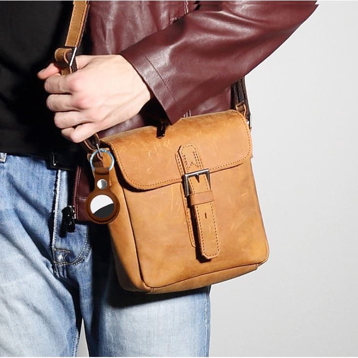 < > A-tag Case Leather เคสหนังสำหรับ แอร์แท๊ก พร้อมห่วงคล้อง รูปที่ 2