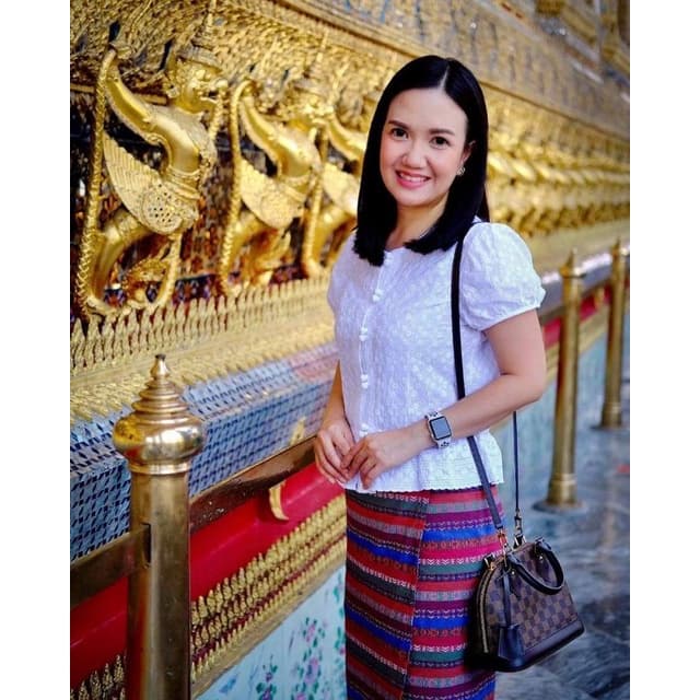 เสื้อลูกไม้รุ่นภีรนีย์ เสื้อลูกไม้สีขาว รูปที่ 8