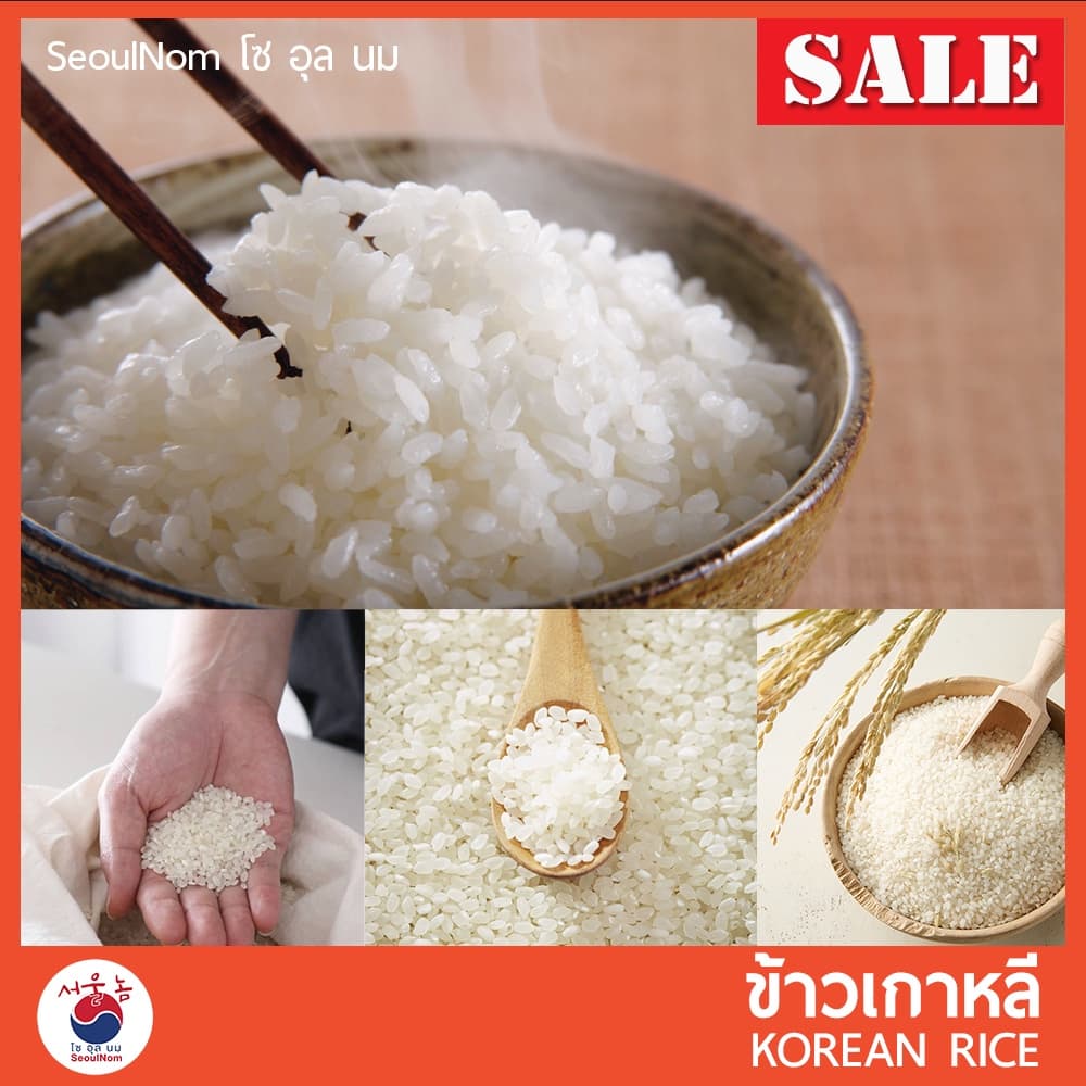 ข้าวเกาหลี ข้าวญี่ปุ่น ข้าวสารเกาหลี แบ่งขาย 500g / 1 Kg 한국 쌀 Korean Rice รูปที่ 1