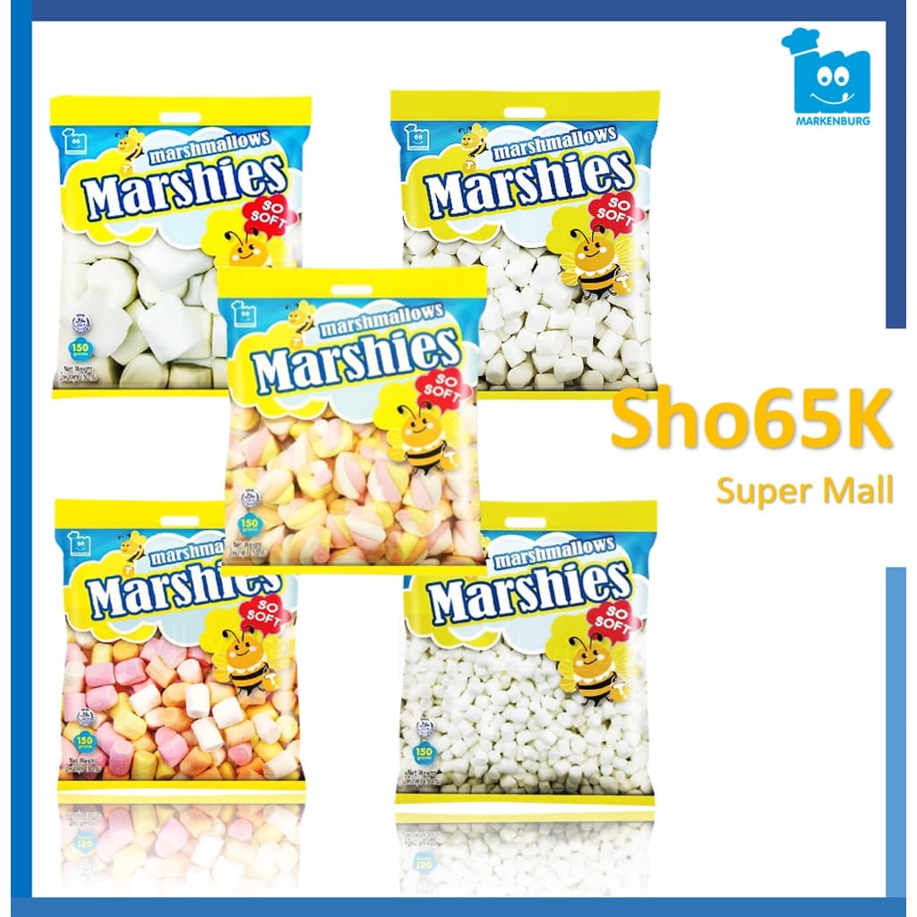 ขนม มาร์ชแมลโลว์ มาร์ชี่ส์ Marshmallows Marshies ขนาด 150 กรัม รูปที่ 1