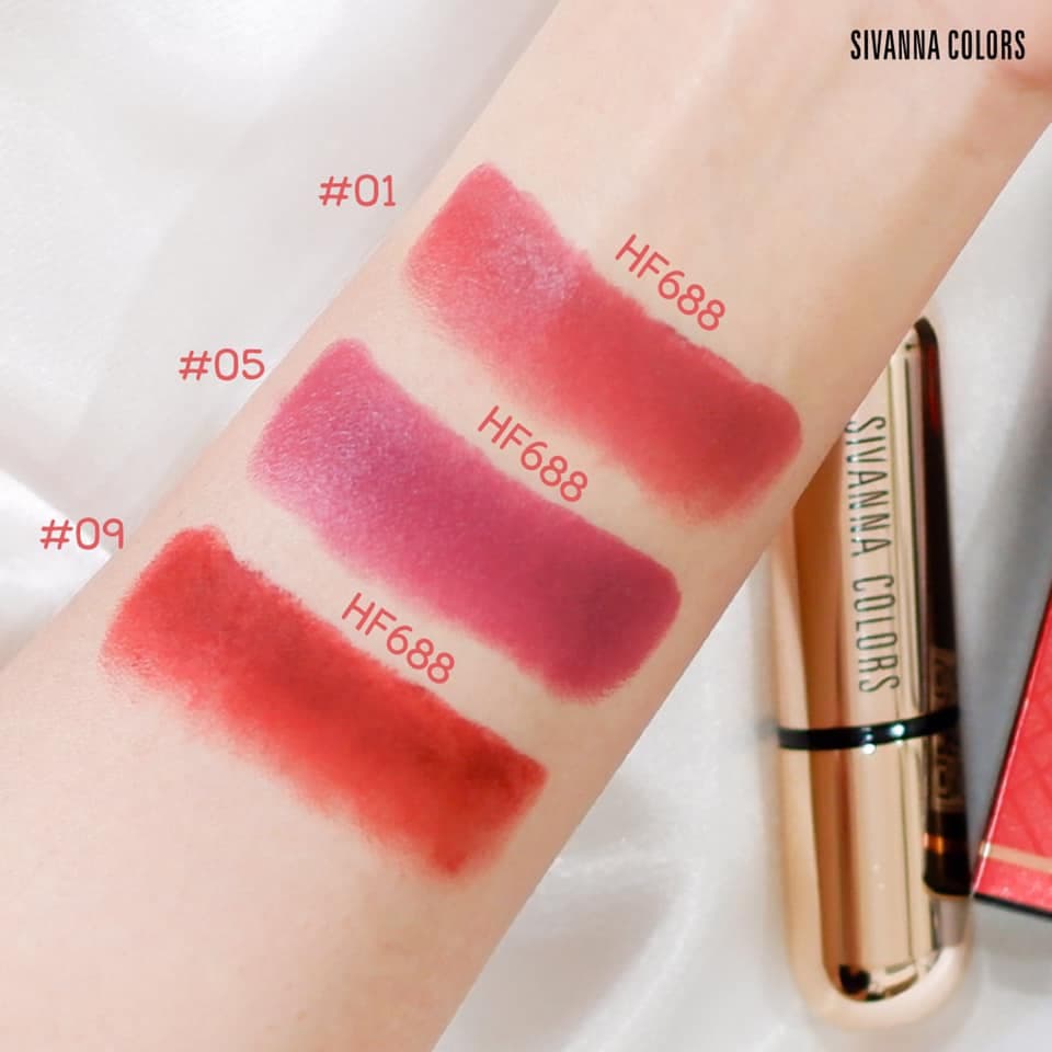 ของแท้ | ส่งเร็ว ลิป Sivanna Kiss Me Lipstick x ลิปสติก เนื้อแมท || HF688 รูปที่ 7