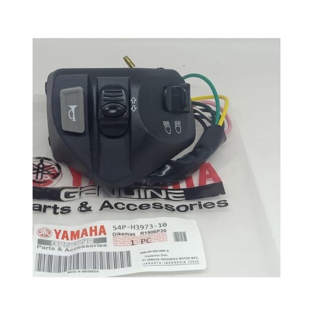 TOMBOL 54P ซ้ายสวิทช์ไฟเลี้ยว Holde Horn Mio J M3 Z Soul GT 125 Xeon RC รูปที่ 1