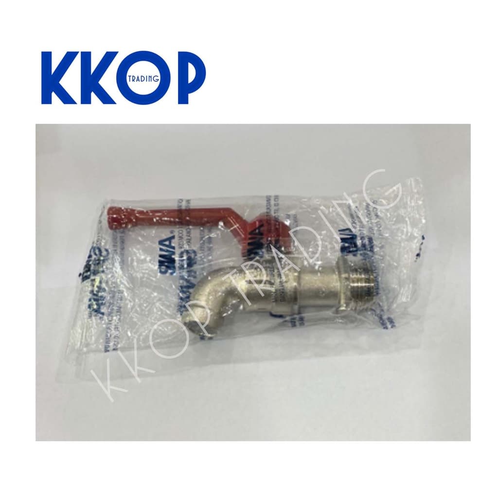 ก๊อกบอล ก๊อกน้ำ ซันวา SANWA ด้ามแดง ขนาด 1/2" 3/4" รูปที่ 3