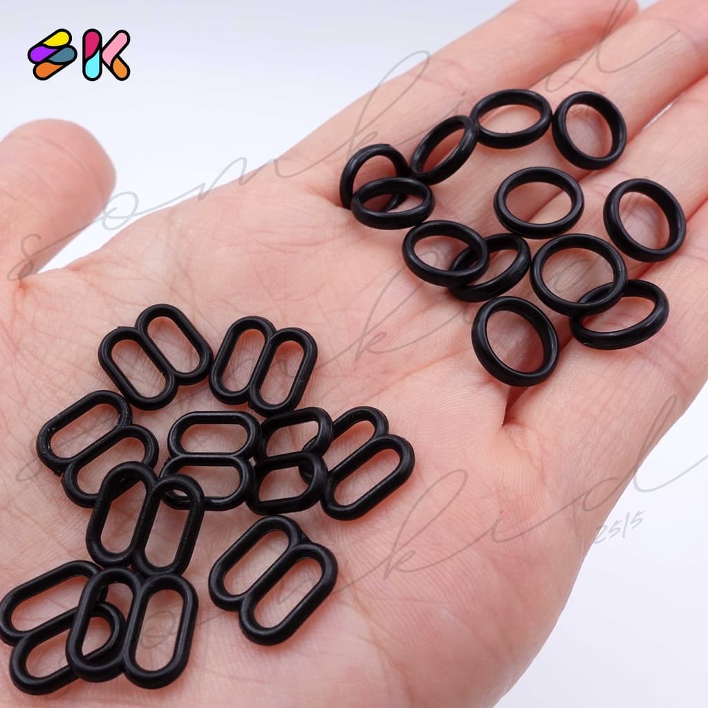 somkid ห่วงสำหรับทำสายเสื้อใน ห่วงปรับเสื้อใน สำหรับทำสายใน8mm/10mm/12mm มี3สีขาว,ดำและใส รูปที่ 6