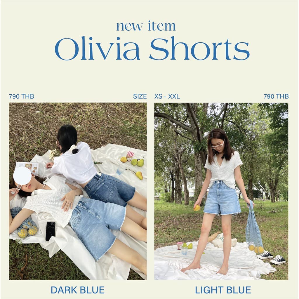 TGDA.CO - กางเกงยีนส์ขาสั้น Body girl รุ่น Olivia shorts รูปที่ 2