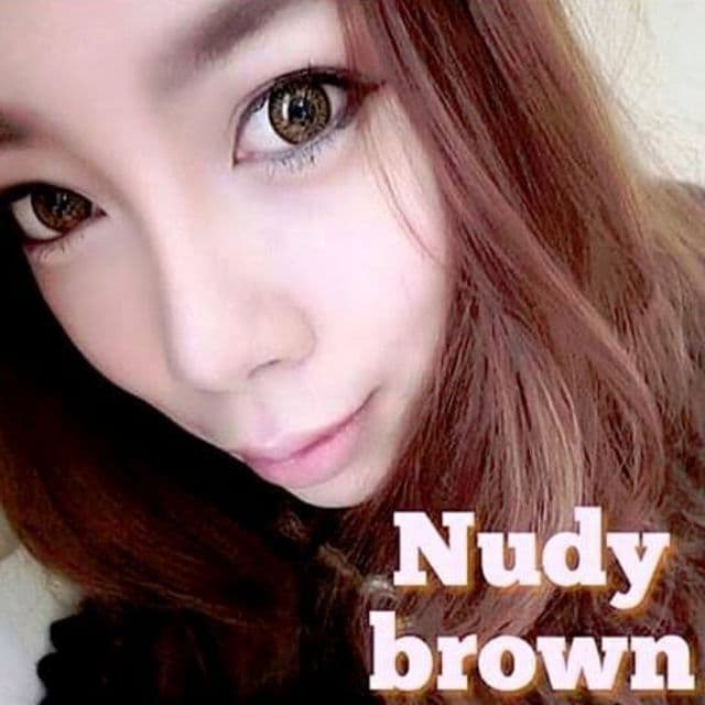 Nudy brown gray -00 ถึง -1000 Wink Sweety plus Pitchylens Pretty Doll Contactlens บิ๊กอาย. รูปที่ 4