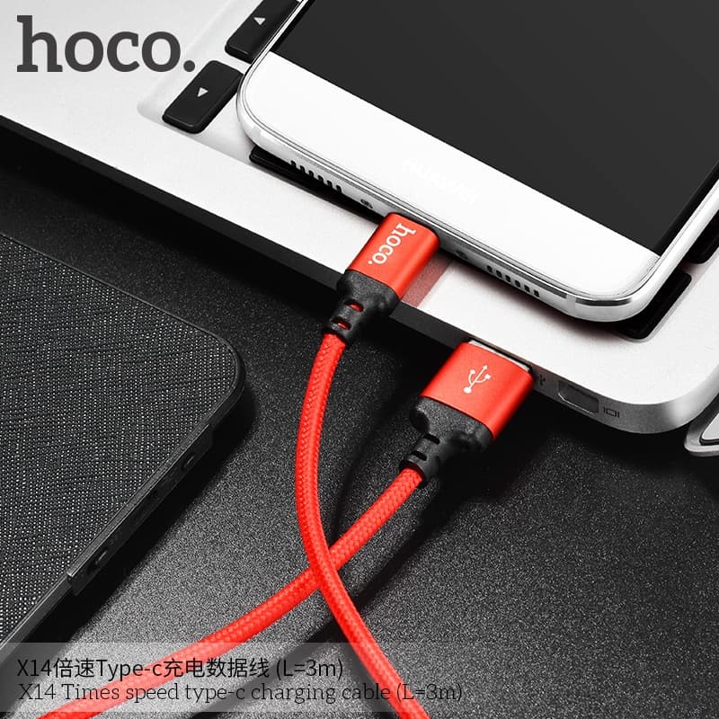 สายชาร์จ 1m/2m/3m Hoco X14 Speed Charger ยาว 1-3 เมตร สำหรับ L/Micro USB/Type C รูปที่ 5