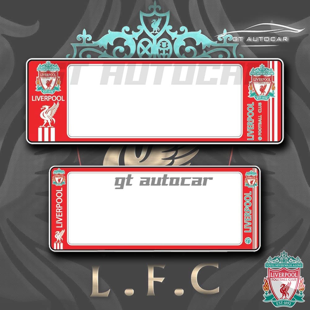 Liverpoolกรอบป้ายทะเบียนรถยนต์กันน้ำ ลาย Liverpool รูปที่ 3