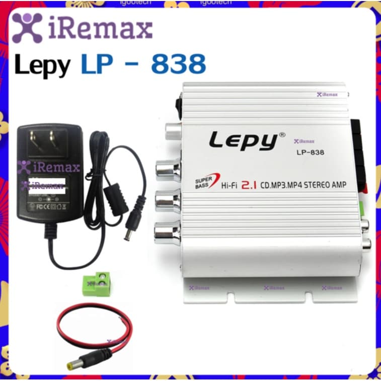 ลด 50% ใส่โค้ด INCLZ11 Lepy LP - 838 เครื่องเสียงรถยนต์ซับวูฟเฟอร์แอมป์สเตอริโอStereo Amplifier รูปที่ 1
