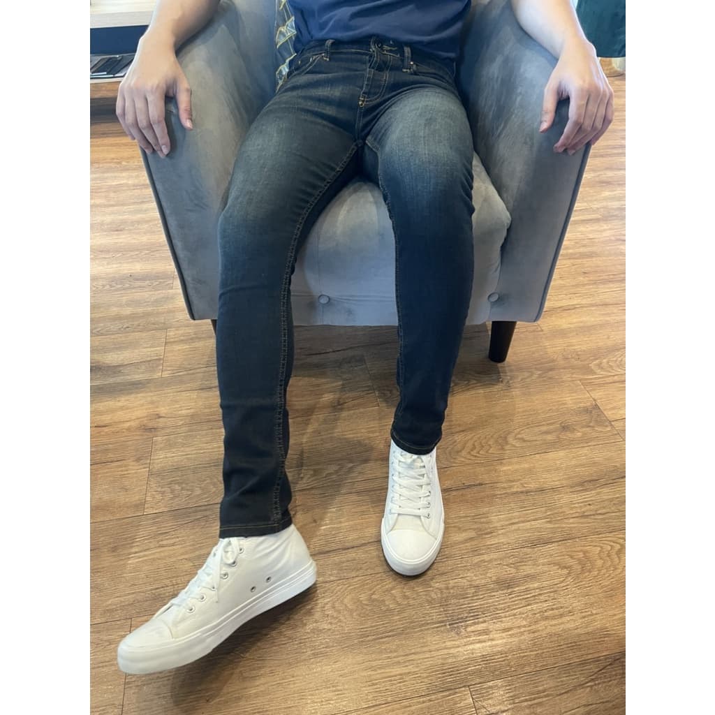 ‍ กางเกงยีนส์ผู้ชาย ขาเดฟ ทรงสกินนี่ ผ้ายืด‍ skinny jeans men รูปที่ 9