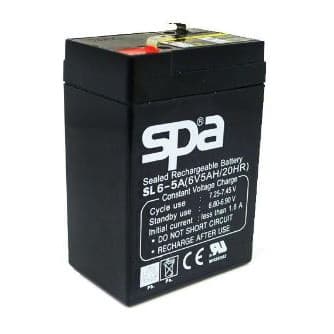 แบตเตอร์รี่ แบตแห้ง -แบตเตอรี่สำรองไฟ 6V 5Ah 'Spa' รูปที่ 1
