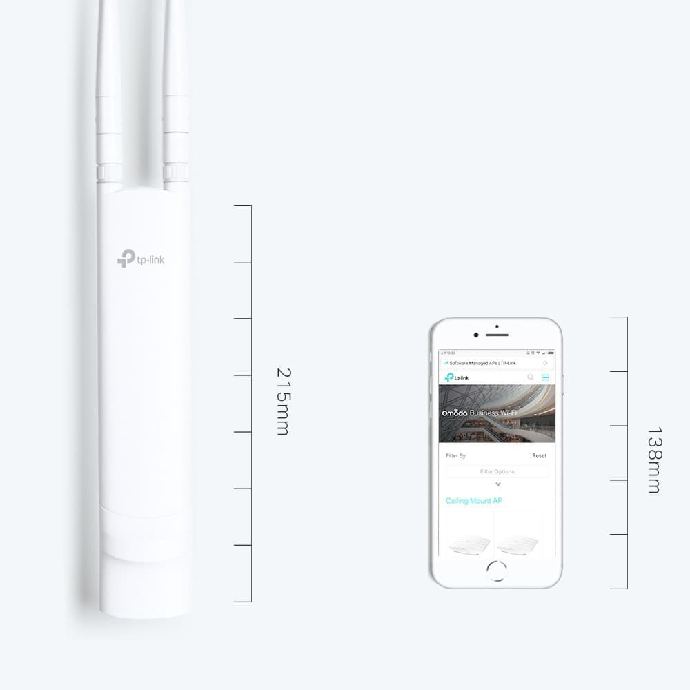 TP-LINK 300Mbps Wireless N Outdoor Access Point แบบติดตั้งกลางแจ้ง ทนแดด ทนฝน ส่งสัญญาณได้ไกล รูปที่ 7