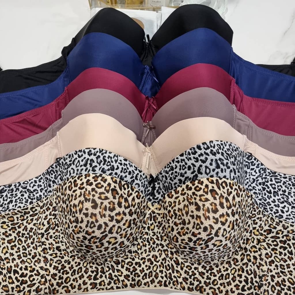 Angel Bra เสื้อในมีโครงทรงเกาะอกครึ่งเต้า สำหรับสาวอวบขนาด 6 ตะขอ ปรับได้ 4 ระดับ รูปที่ 5
