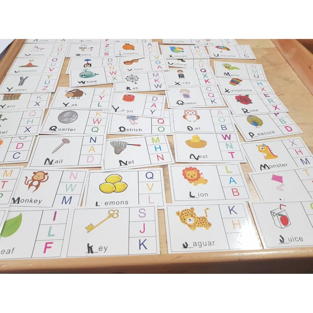 การ์ดกิจกรรม Phonics Beginning Letter Sound แฟรชการ์ด รูปที่ 8