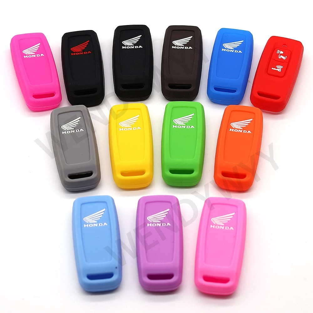 เคสกุญแจรีโมตซิลิโคน 2 ปุ่ม สําหรับรถจักรยานยนต์ Honda Scoopy 2023 ADV 160 PCX 160 Vario 160 125 Lead 125 Vision Airblade รูปที่ 3
