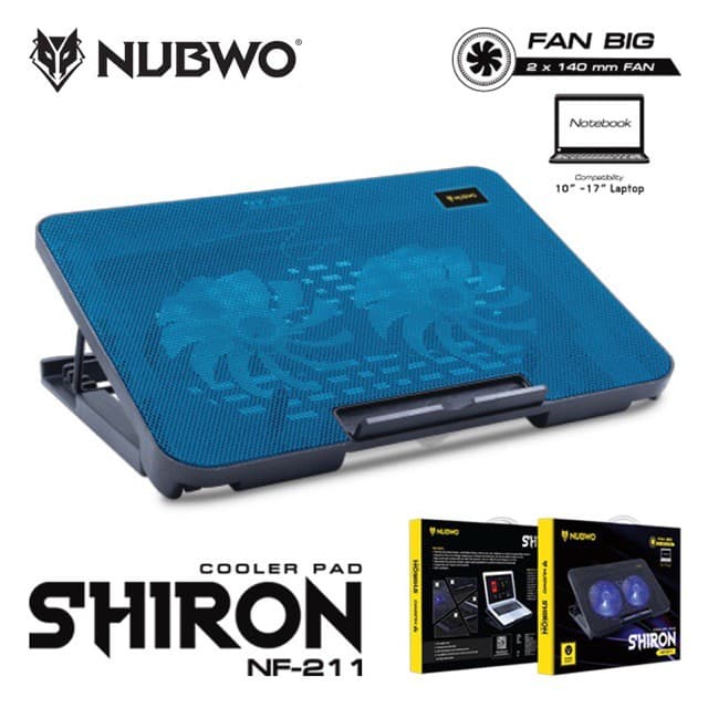 Nubwo NF-211 NF-212 NF-214 NF-235 พัดลมโน๊ตบุ๊ค พัดลมรองโน๊ตบุ๊ค Gaming Cooler pad พัดลมระบายความร้อนโน๊ตบุ๊ค ประกัน1 ปี รูปที่ 6