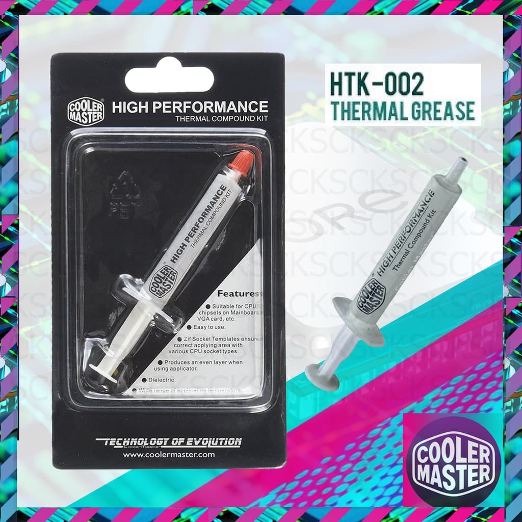 ของแท้ ซิลิโคน ซีพียู COOLERMASTER HTK-002-U1 Silicone CPU Thermal Paste V1 E1 E2 Mastergel Cryofuze รูปที่ 3